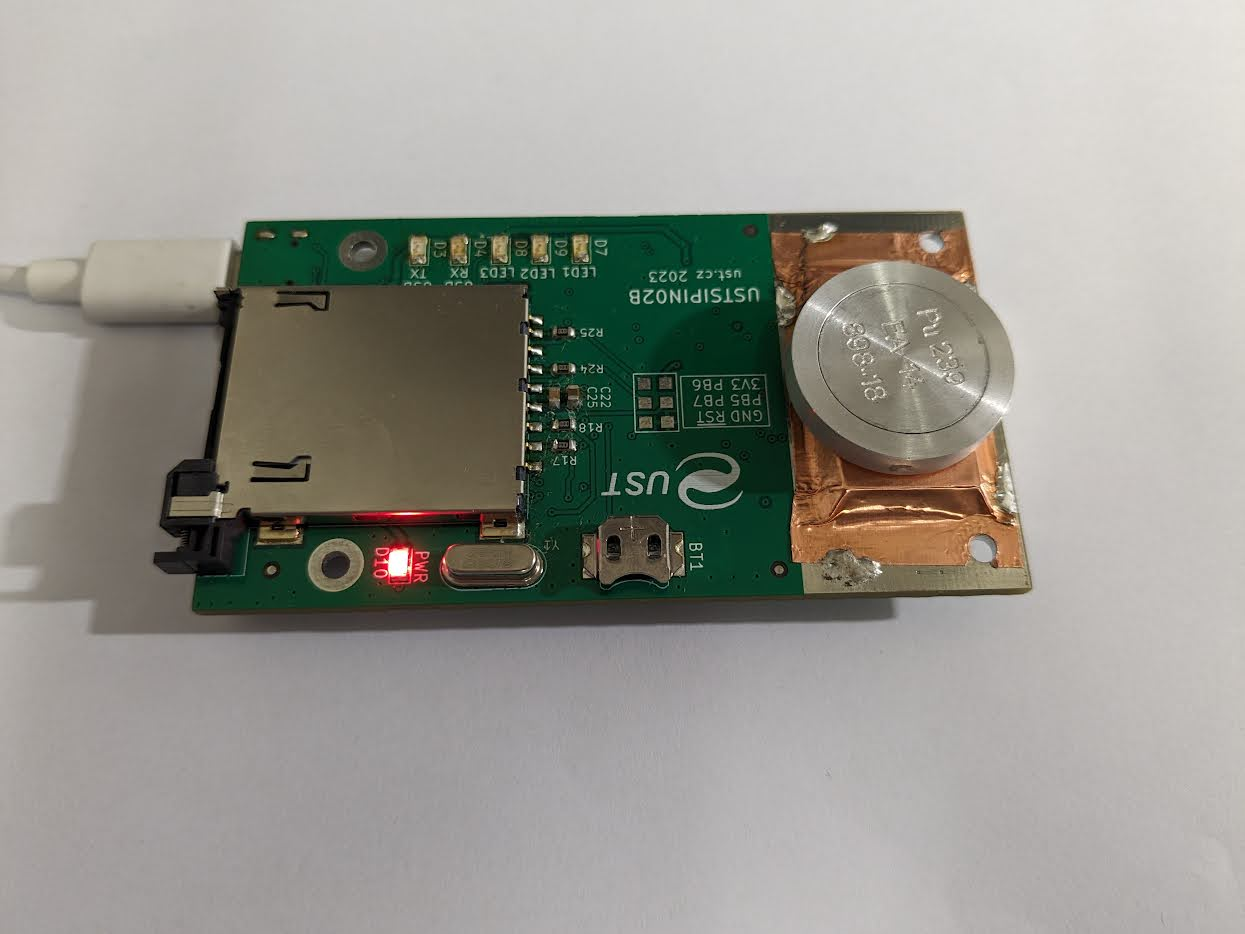 LABDOS01 irradiated by Americium-Plutonium radiation source
