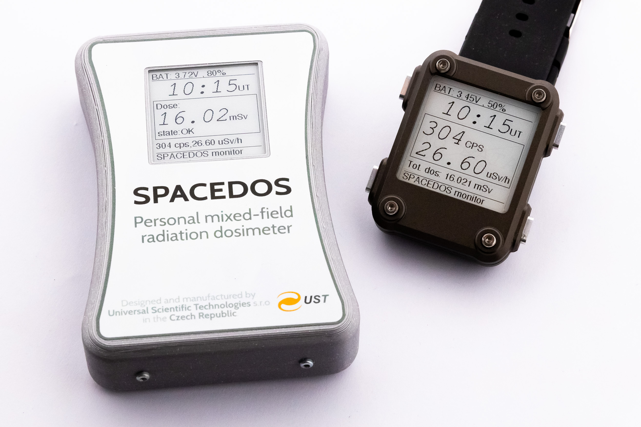 SPACEDOS PAD with Dosimeter Display Unit